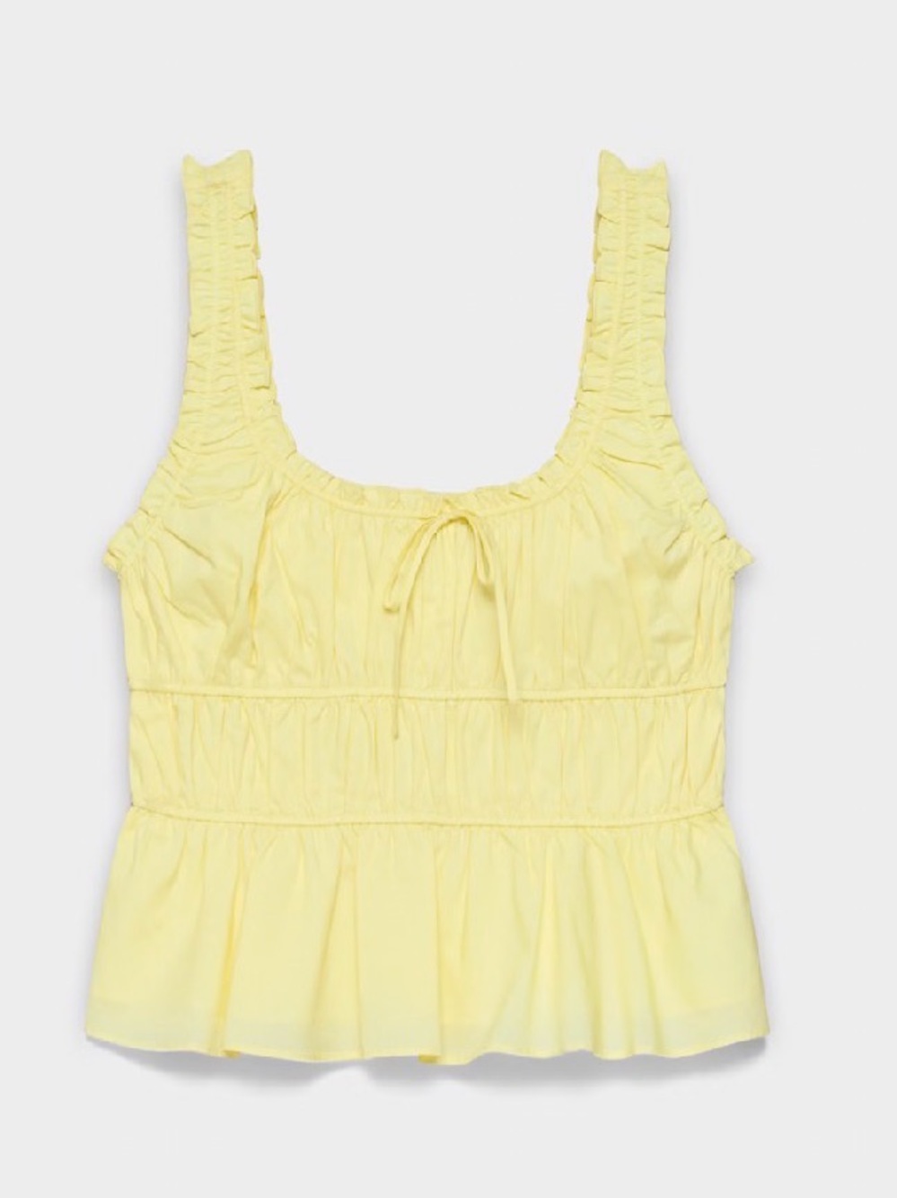 Sunday Best Helena Poplin Top Butter Yellow Lemonade - Picture 11 of 11